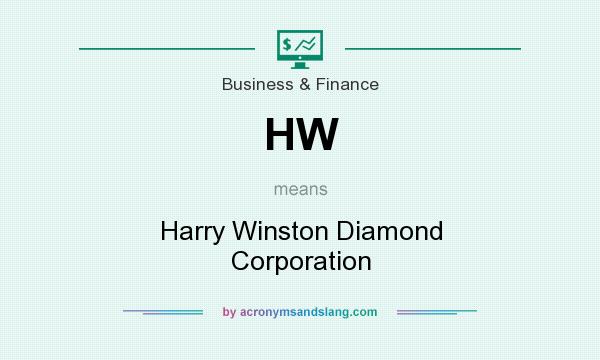 What does HW mean? It stands for Harry Winston Diamond Corporation