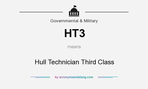 What does HT3 mean? It stands for Hull Technician Third Class