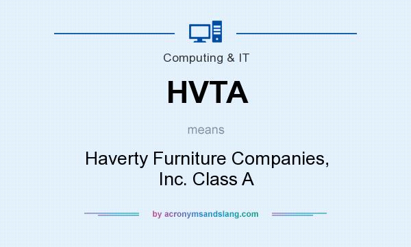 What does HVTA mean? It stands for Haverty Furniture Companies, Inc. Class A