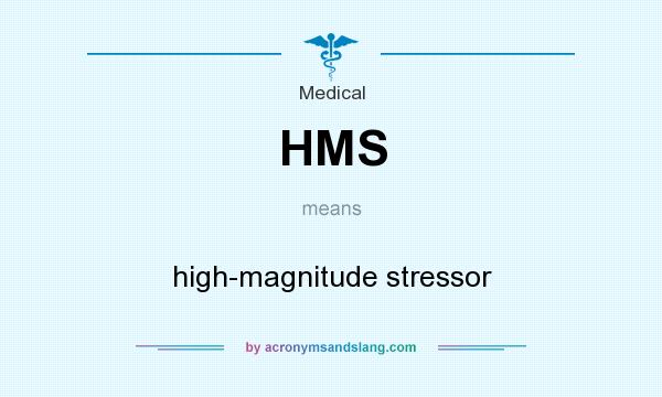 What does HMS mean? It stands for high-magnitude stressor