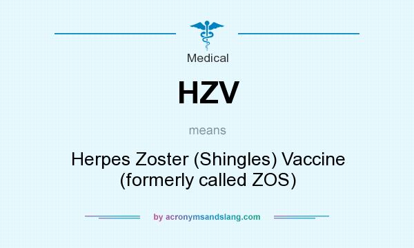 What does HZV mean? It stands for Herpes Zoster (Shingles) Vaccine (formerly called ZOS)