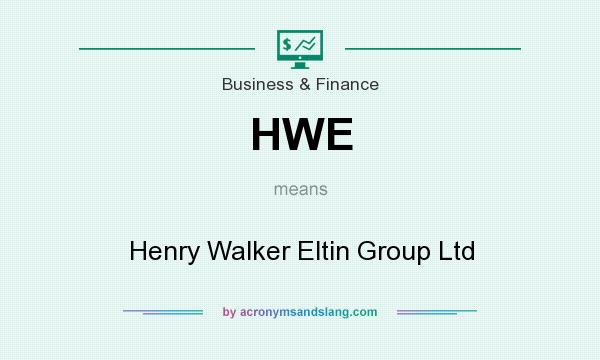 What does HWE mean? It stands for Henry Walker Eltin Group Ltd