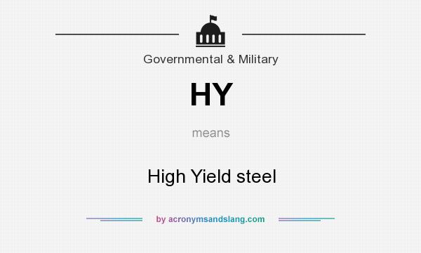 What does HY mean? It stands for High Yield steel