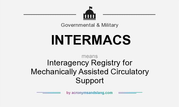 What does INTERMACS mean? It stands for Interagency Registry for Mechanically Assisted Circulatory Support