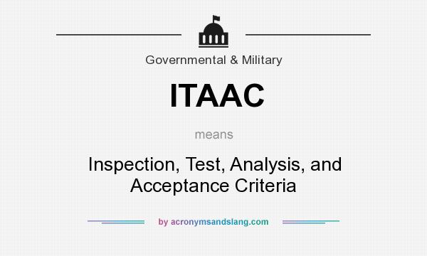 What does ITAAC mean? It stands for Inspection, Test, Analysis, and Acceptance Criteria