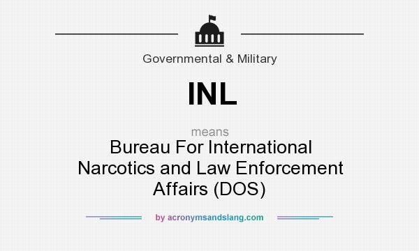 What does INL mean? It stands for Bureau For International Narcotics and Law Enforcement Affairs (DOS)