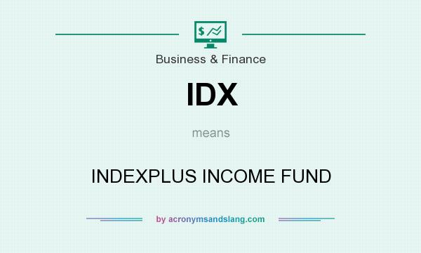 What does IDX mean? It stands for INDEXPLUS INCOME FUND