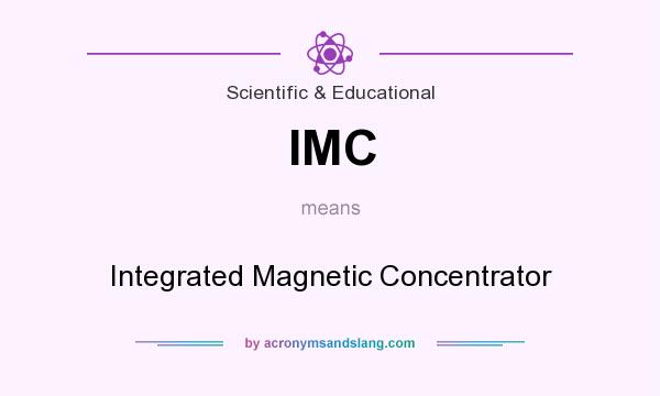 What does IMC mean? It stands for Integrated Magnetic Concentrator