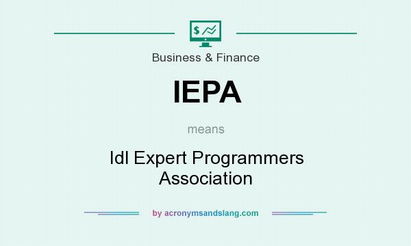 What does IEPA mean? It stands for Idl Expert Programmers Association