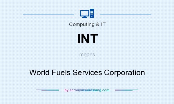 What does INT mean? It stands for World Fuels Services Corporation