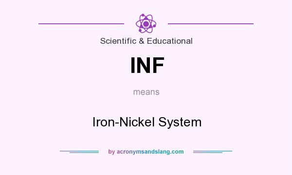 What does INF mean? It stands for Iron-Nickel System