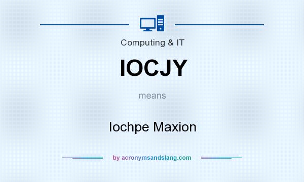 What does IOCJY mean? It stands for Iochpe Maxion