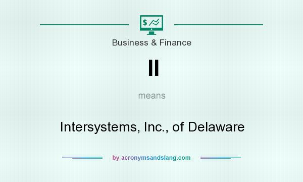 What does II mean? It stands for Intersystems, Inc., of Delaware