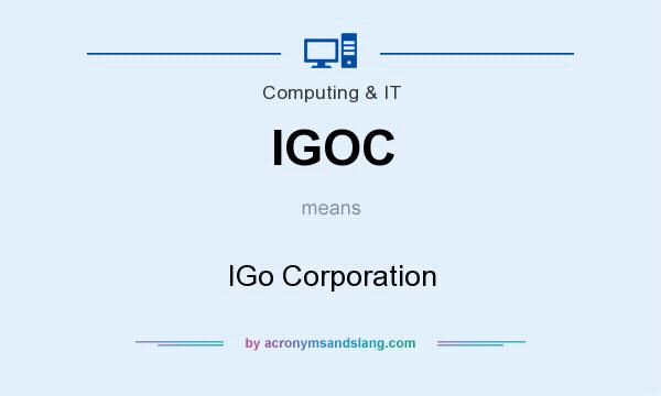 What does IGOC mean? It stands for IGo Corporation