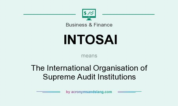 What does INTOSAI mean? It stands for The International Organisation of Supreme Audit Institutions
