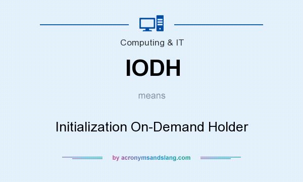 What does IODH mean? It stands for Initialization On-Demand Holder