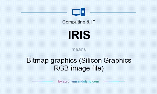 What does IRIS mean? It stands for Bitmap graphics (Silicon Graphics RGB image file)