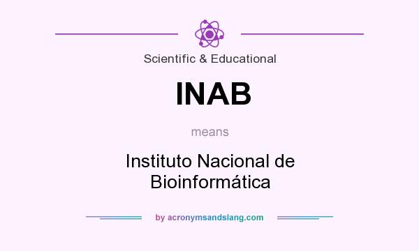 What does INAB mean? It stands for Instituto Nacional de Bioinformática