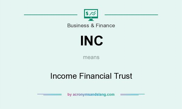What does INC mean? It stands for Income Financial Trust