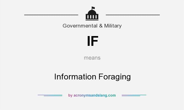What does IF mean? It stands for Information Foraging
