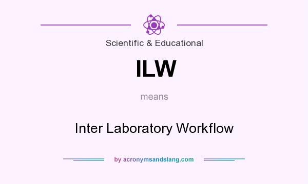 What does ILW mean? It stands for Inter Laboratory Workflow