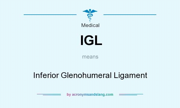 What does IGL mean? It stands for Inferior Glenohumeral Ligament