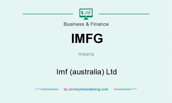What does IMFG mean? It stands for Imf (australia) Ltd