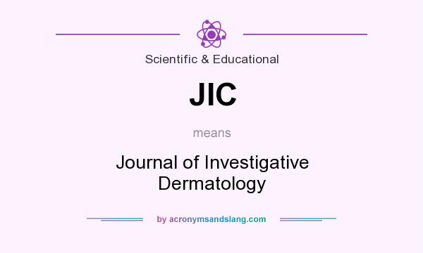 What does JIC mean? It stands for Journal of Investigative Dermatology