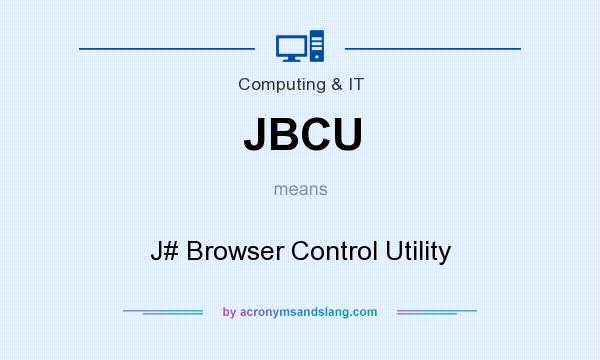 What does JBCU mean? It stands for J# Browser Control Utility