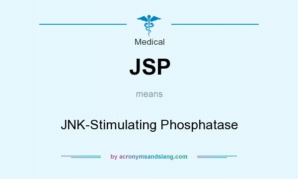 What does JSP mean? It stands for JNK-Stimulating Phosphatase