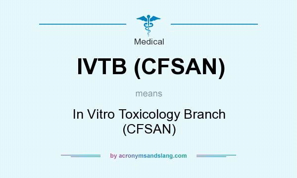What does IVTB (CFSAN) mean? It stands for In Vitro Toxicology Branch (CFSAN)