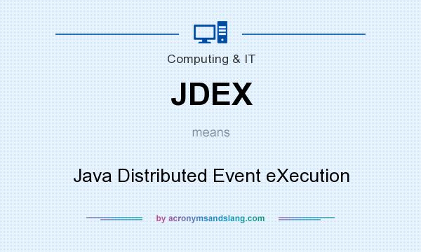 What does JDEX mean? It stands for Java Distributed Event eXecution