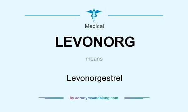 What does LEVONORG mean? It stands for Levonorgestrel