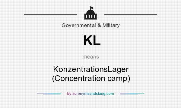 What does KL mean? It stands for KonzentrationsLager (Concentration camp)