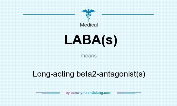 What does LABA(s) mean? It stands for Long-acting beta2-antagonist(s)