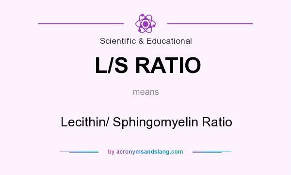 What does L/S RATIO mean? It stands for Lecithin/ Sphingomyelin Ratio