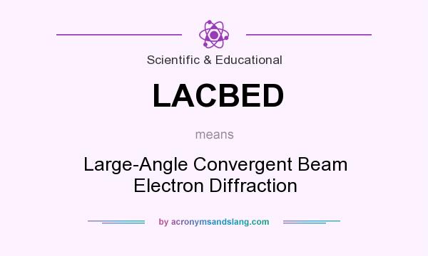 What does LACBED mean? It stands for Large-Angle Convergent Beam Electron Diffraction