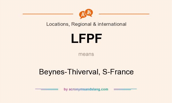 What does LFPF mean? It stands for Beynes-Thiverval, S-France