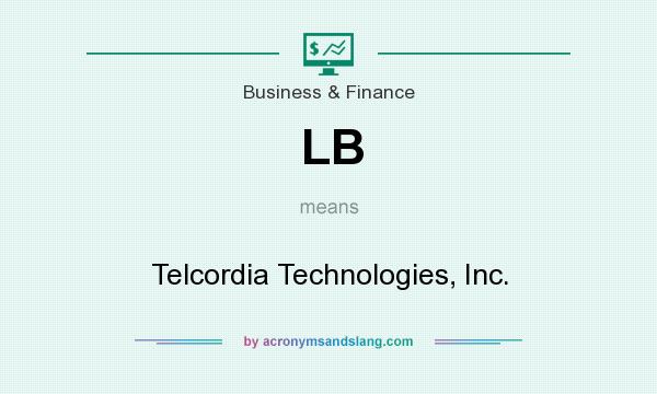 What does LB mean? It stands for Telcordia Technologies, Inc.