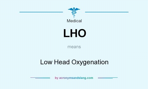 What does LHO mean? It stands for Low Head Oxygenation