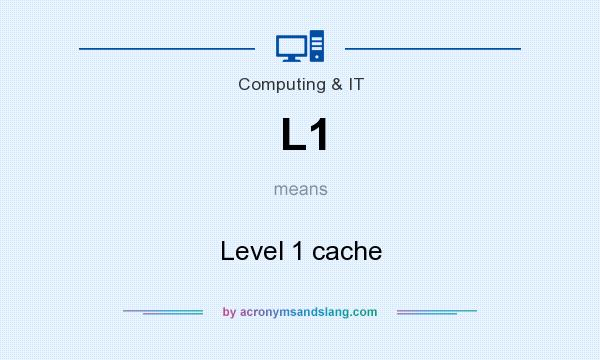 What does L1 mean? It stands for Level 1 cache
