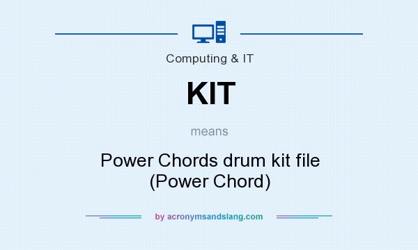 What does KIT mean? It stands for Power Chords drum kit file (Power Chord)
