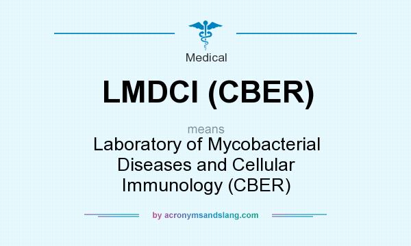 What does LMDCI (CBER) mean? It stands for Laboratory of Mycobacterial Diseases and Cellular Immunology (CBER)