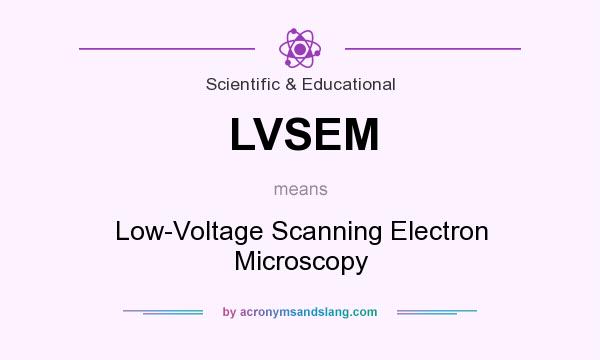 What does LVSEM mean? It stands for Low-Voltage Scanning Electron Microscopy