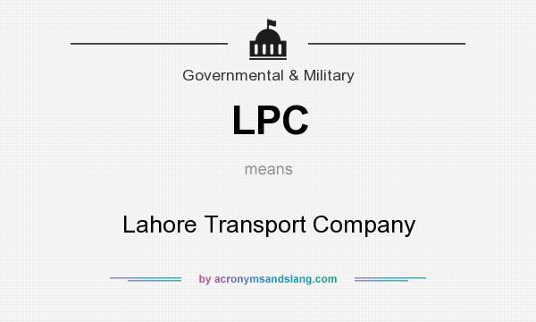 What does LPC mean? It stands for Lahore Transport Company
