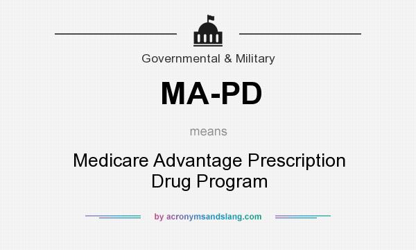 What does MA-PD mean? It stands for Medicare Advantage Prescription Drug Program