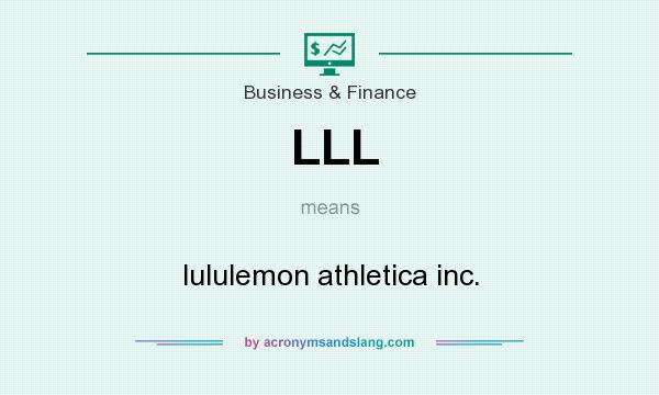 What does LLL mean? It stands for lululemon athletica inc.