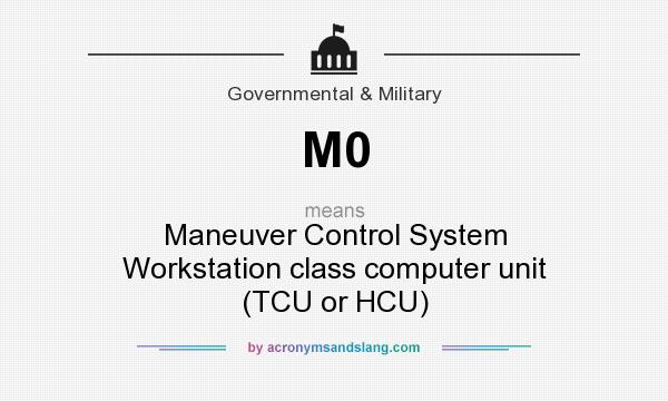 What does M0 mean? It stands for Maneuver Control System Workstation class computer unit (TCU or HCU)