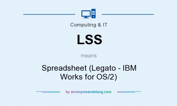 What does LSS mean? It stands for Spreadsheet (Legato - IBM Works for OS/2)