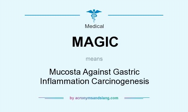 What does MAGIC mean? It stands for Mucosta Against Gastric Inflammation Carcinogenesis
